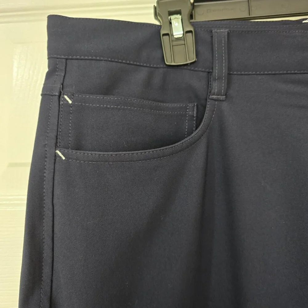 FootJoy Men's Athletic Fit Performance Golf Pants 5 Pocket Navy Blue Size‎ 36x34
